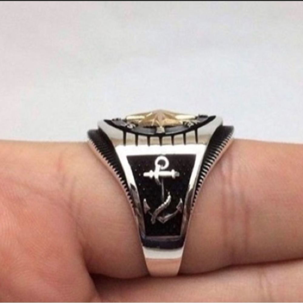 BLACK LABEL HERITAGE UNISEX STERLING SILVER RING - Picture 3 of 15